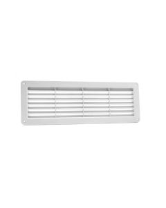 Nedco BV Ventilatierooster 370x123mm m. gaas kunststof lichtgrijs