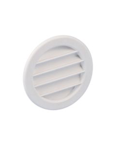 Nedco BV Ventilatierooster ø 75mm met kraag PS, kunststof wit