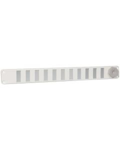 Nedco BV Schuifrooster 370x40mm aluminium wit met gaas