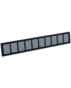 Nedco BV Plintrooster 1000x80mm aluminium zwart