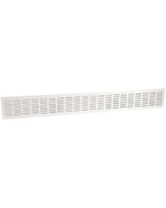 Nedco BV Plintrooster 1000x130mm aluminium wit
