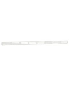 Nedco BV Vlak plintrooster 400x20mm aluminium wit