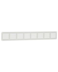 Nedco BV Vlak plintrooster 400x60mm aluminium wit