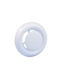 Nedco BV Afzuigventiel met aansluitbus ø 125mm PP, kunststof wit