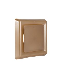 Nedco BV Vierkant afzuigventiel met klemmen ø 125mm PP, kunststof brons