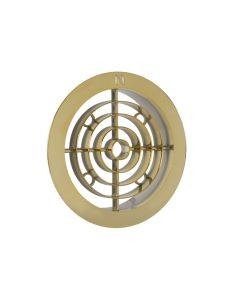 Nedco BV Ventilatierooster ø 120mm PP, kunststof messing