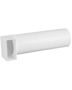 Nedco BV Bochtstuk met telescoopbuis ø 100mm-110x54mm kunststof wit 300-500mm