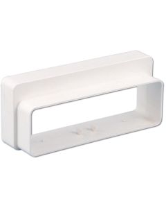 Nedco BV Overgangsstuk recht 204x60mm-220x90mm kunststof wit
