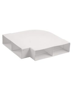 Nedco BV Hoekstuk 2x 110x54mm horizontaal 90° kunststof wit