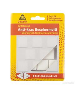 ANTI-KRASVILT 25MM VIERKANT WIT 