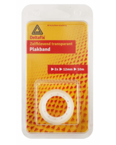 TRANSPARANT PLAKBAND (2 ST) 12MM 