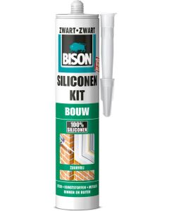 BISON SILICONEKIT BOUW ZWART 300ML