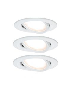 Paulmann Set Nova Coin rond zwenkbaar LED 3x6,5W
