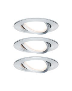 Paulmann Set Nova Coin 3-stapdim rd zwenkb. LED 3