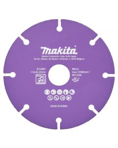 Makita B-53687 Doorslijpschijf staal 115x22,23x1,3mm