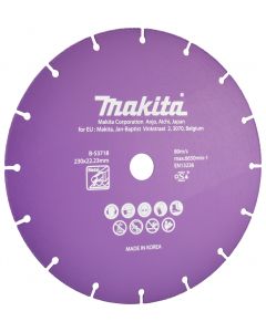 Makita B-53718 Doorslijpschijf 230x22,23x1,3mm