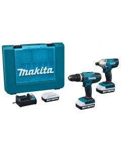 Makita DK18922A01 18 V Combiset (klop)boren en (slag)schroeven (G-range)