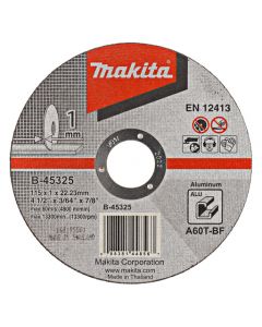Makita B-45325 Doorslijpschijf 115x22,23x1,0mm aluminium