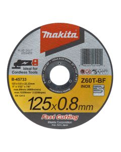Makita B-45727 Doorslijpsch.115x0,8 RVS Z60T