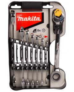 Makita B-65523 Steek-ring ratelsleutelset 8-delig