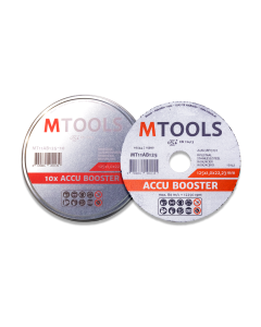 Mtools Accu Booster doorslijpschijf staal/RVS 125x1,0 mm. per 10 st.