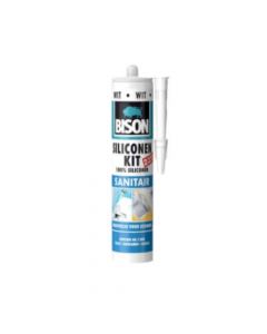 BISON SILICONEKIT SANITAIR WIT 300ML
