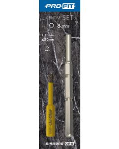 ProFit Click & Drill® "Heavy Duty" geleidepen voor Diamond Dry-gatzagen met 6 mm Diamond Dry boor