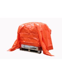 Dekkleed, afdekzeil, eco oranje  8 x 10 m.