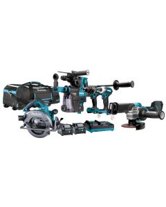 Makita DK0128G601 40 V Max Combiset boren, (slag)schroeven, slijpen en zagen