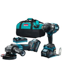 Makita DK0139G202 40 V Max Combiset voor slijpen en bevestigen