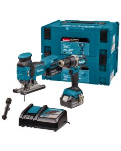 Makita DLX2355TJ 18 V Combiset voor boor- en schroefwerk en zagen