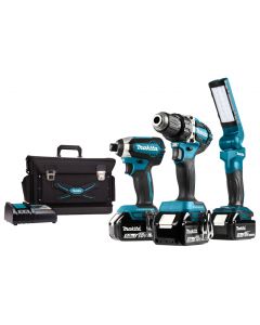 Makita DLX3090TX1 18 V Combiset boren en (slag)schroeven