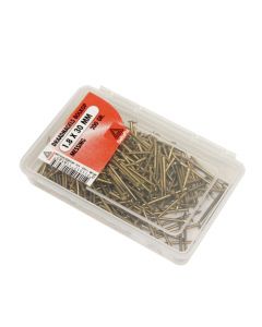 DRAADNAGELS BOLKOP MESSING 1.6X25 200 GR