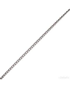 SCHAKELKETTING GEDRAAID VERNIKKELD 3.5X1.1MM per meter