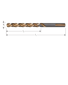 Metaalboor 11,0mm Rotec HSS-G, UNI-3, Silver-Line 