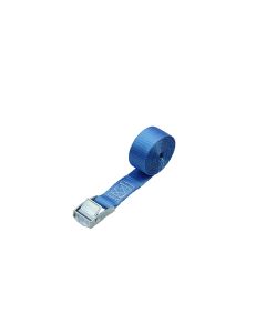 Spanband met klemgesp, 25mm, 2 meter, 125/250 daN, Blauw