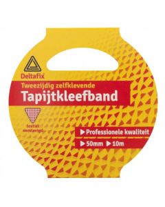  DUBBELZIJDIGE TAPIJTTAPE, TAPIJTKLEEFBAND 10M. 50MM