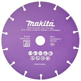 Makita B-53702 Doorslijpschijf 180x22,23x1,3mm