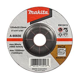 Makita A-80656 Afbraamschijf 125x6mm RVS