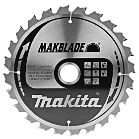 Makita B-08903 Zaagb hout 216x30x2,1 24T 5g