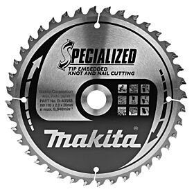Makita B-40593 Afkortzaagblad Hout (noest/spijker)