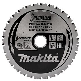Makita B-69266 Cirkelzaagblad Metaal