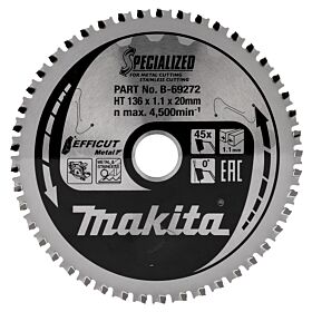 Makita B-69272 Cirkelzaagblad RVS