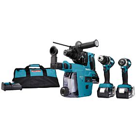 Makita DLX3106TW1 18 V Combiset voor (slag)schroeven en boren in hout en beton
