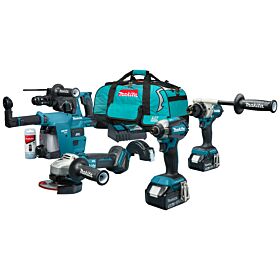 Makita DLX4194TX1 LXT 18 V Combiset voor allround tot zwaar boor-, schroef- en slijpwerk
