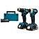 Makita DLX2423AJ 18 V Combiset voor lichter boor- en (slag)schroefwerk