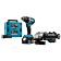 Makita DLX2190TJ1 18 V Combiset boren, schroeven en slijpen