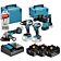 Makita DLX4196JX1 LXT 18 V Combiset voor (slag)schroeven, (klop)boren en slijpen in M-box