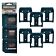 Stealth Mount accuhouder voor Makita 40V XGT, 6-pack blauw