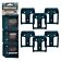 Stealth Mount Accuhouder voor Makita 18V LXT, 6-pack blauw